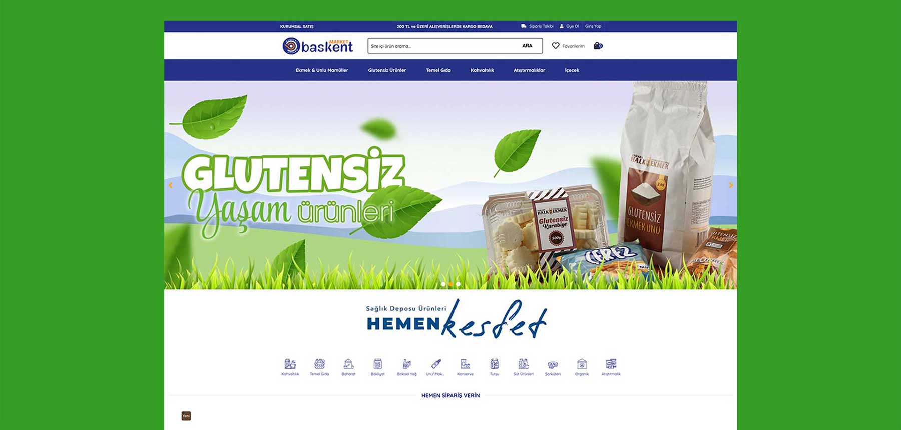 Başkent Market – Web Site Tasarımı